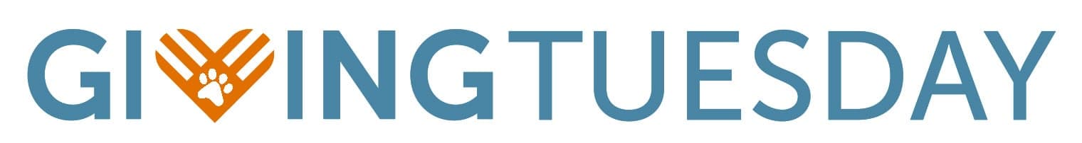 Giving Tuesday logo with a stylized red heart-shaped icon.